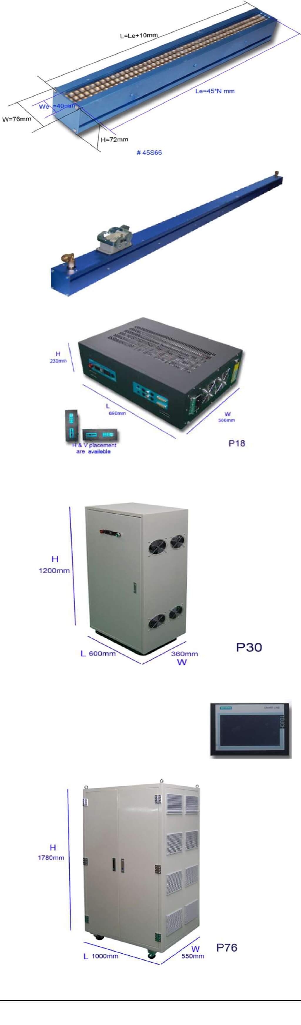 Система УФ-закрепления со светодиодами и водяным охлаждением для устройств офсетной печати и высокой печати